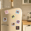 For Polaroid Square Photo Frame Magnetic Building Blocks Assembled Refrigerator Magnet(Random Color Delivery)