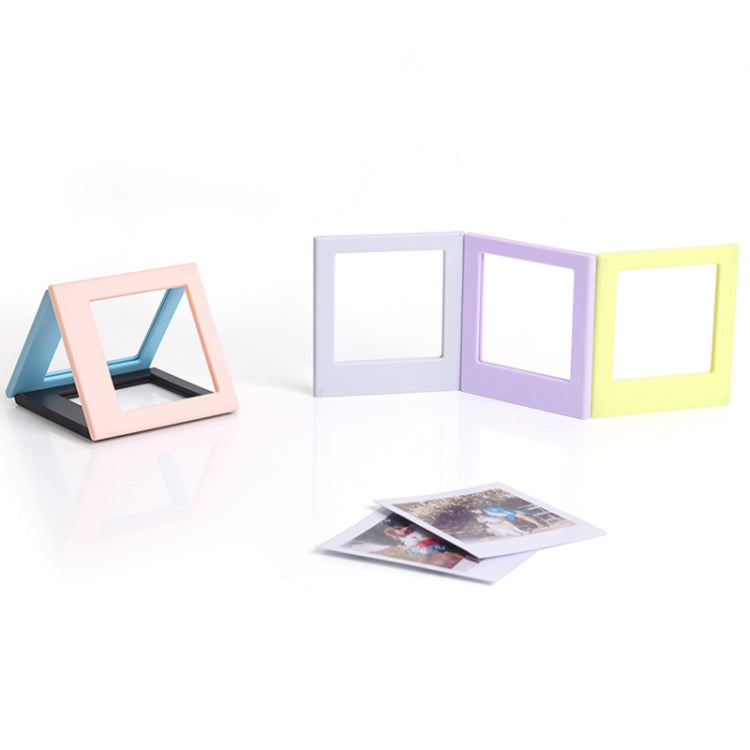 For Polaroid Square Photo Frame Magnetic Building Blocks Assembled Refrigerator Magnet(Random Color Delivery)