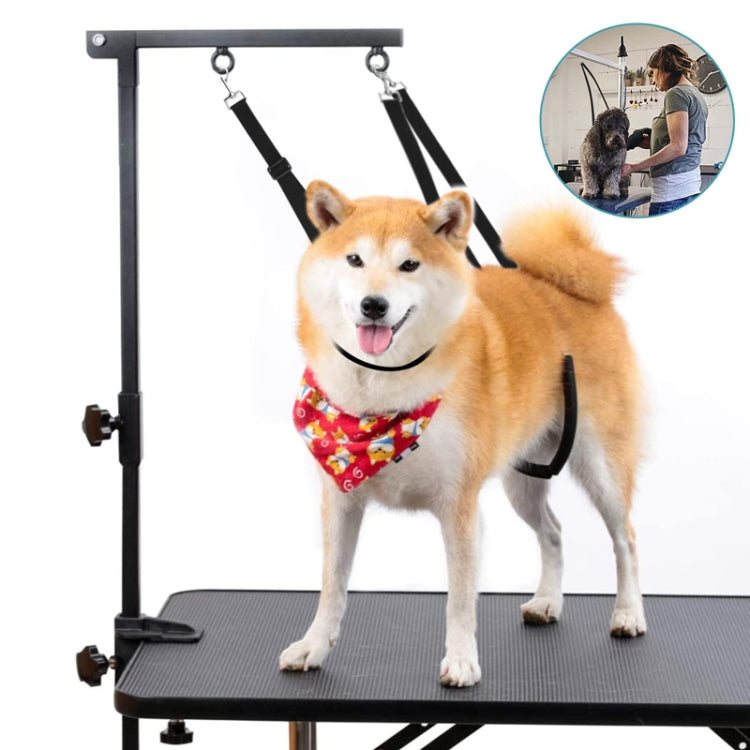 3pcs /Set Pet Bathing Beauty Table Fixed Lanyard Dog Tow Rope(Black)