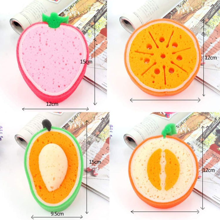 Fruit Model Thickened Sponge Dishcloth Rag Dish Towel, Style: Mango