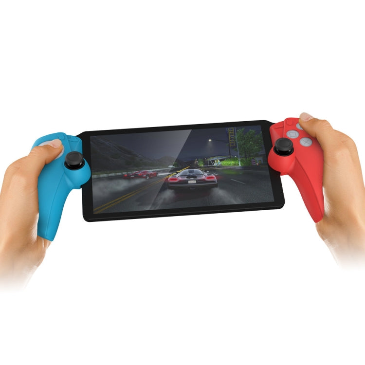 For PS5 PlayStation Portal Game Console DOBE Split Silicone Protective Case(Red and Blue)