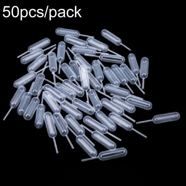 50pcs /Pack 4ml Jam Injection Baking Straw Disposable Plastic Dropper Jam Syringe, Model: Ordinary Dropper