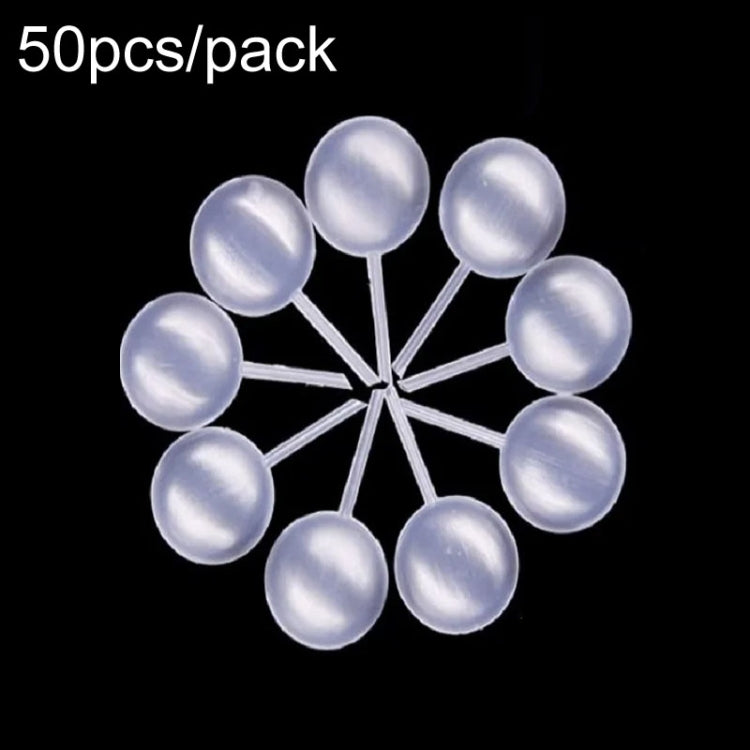 50pcs /Pack 4ml Jam Injection Baking Straw Disposable Plastic Dropper Jam Syringe, Model: Flat Round