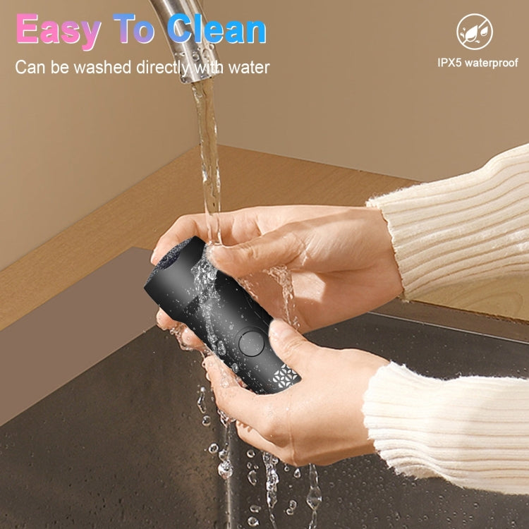 Electric Foot File Pedicure Kit Waterproof Feet Callus Remover, Spec: Matte Black