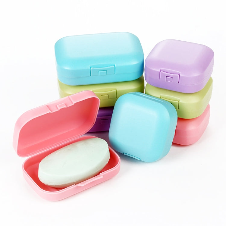 Small Traveling Portable Soap Box With Cover Sealing Soap Box, Color Random Delivery