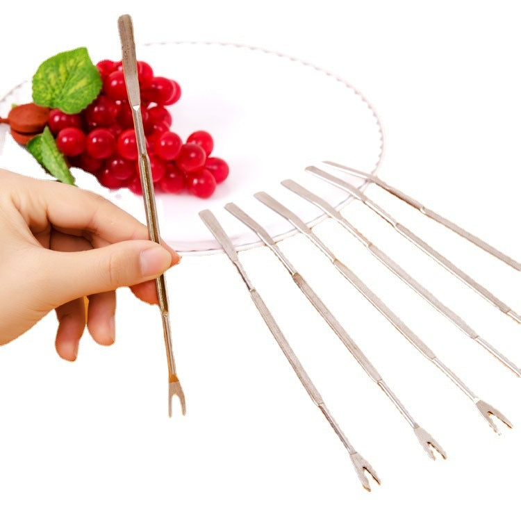 4pcs Stainless Steel Seafood Forks Picks Lobster Nut Fork