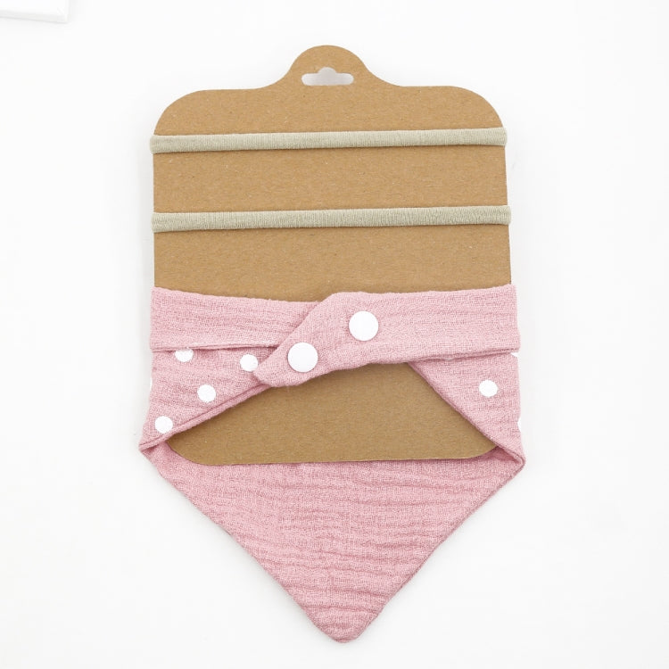 3 In 1 Baby Drooling Towel Cotton Printed Double Sided Triangle Towel Headband Set Waterproof Bibs, Style: DP069-10