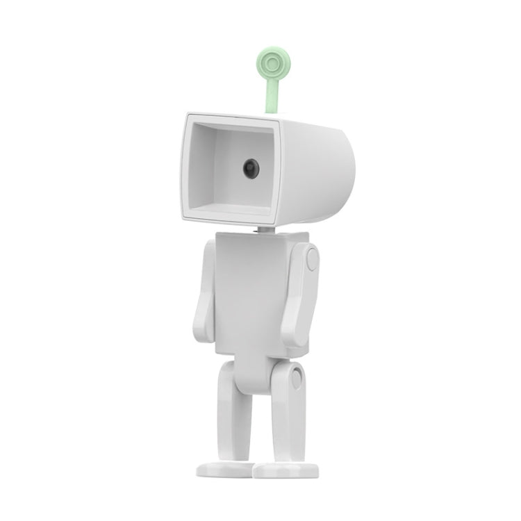 Mini Astronaut Magnetic LED Night Light Desktop Building Block Ornaments Desk Lamp, Color: Square White