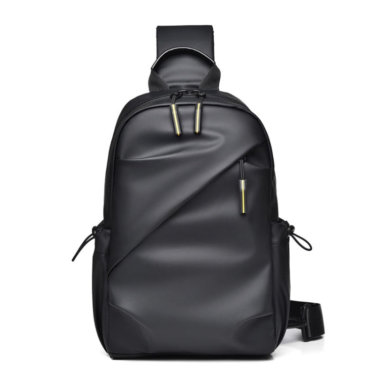 WEIXIER 2122 Casual Single-Shoulder Crossbody Chest Bag Large Capacity Waterproof Motorcycle Bag(Black)