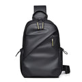 WEIXIER 2122 Casual Single-Shoulder Crossbody Chest Bag Large Capacity Waterproof Motorcycle Bag(Black)