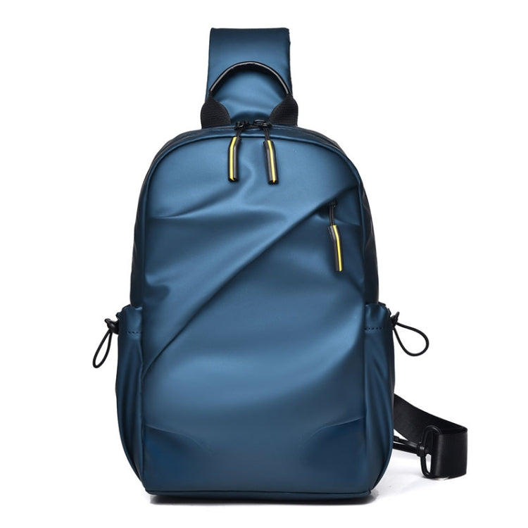 WEIXIER 2122 Casual Single-Shoulder Crossbody Chest Bag Large Capacity Waterproof Motorcycle Bag(Blue)