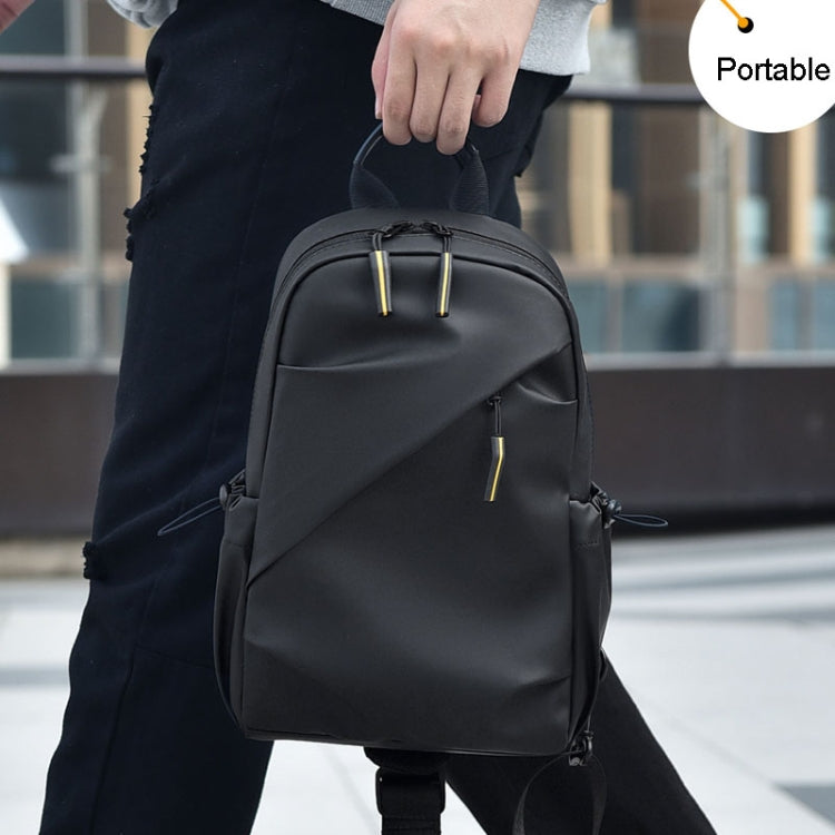 WEIXIER 2122 Casual Single-Shoulder Crossbody Chest Bag Large Capacity Waterproof Motorcycle Bag(Black)
