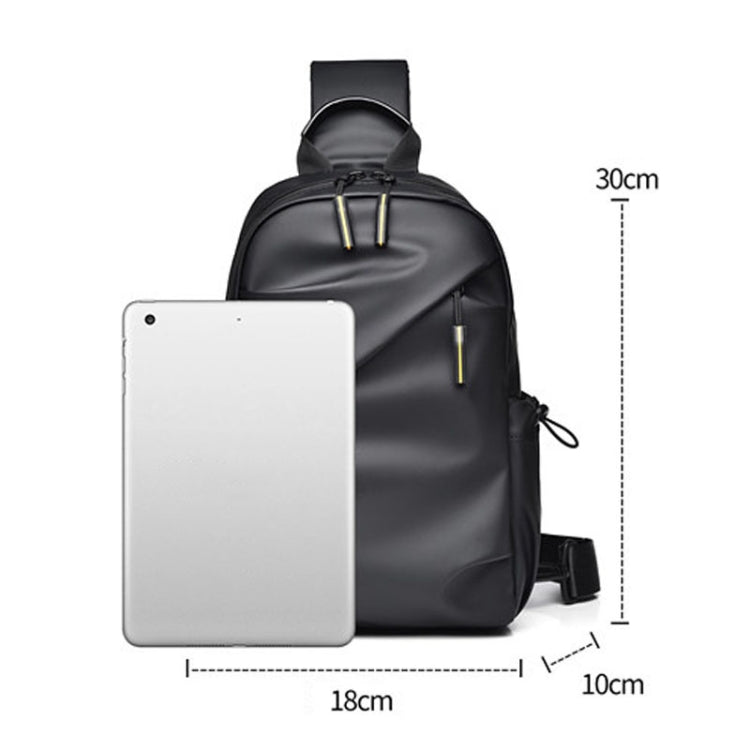 WEIXIER 2122 Casual Single-Shoulder Crossbody Chest Bag Large Capacity Waterproof Motorcycle Bag(Blue)