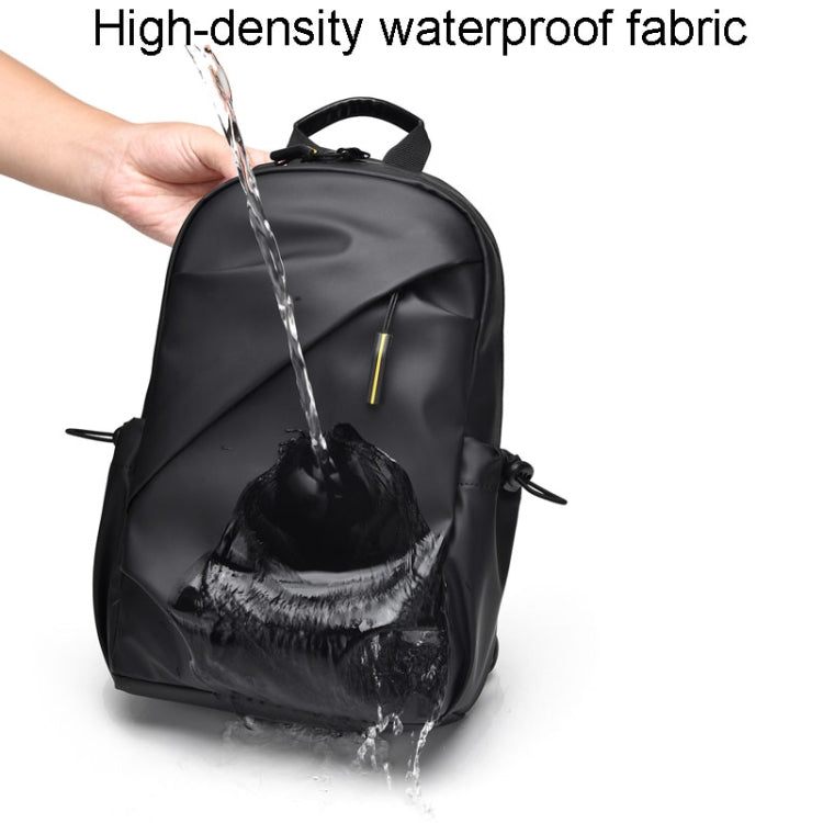 WEIXIER 2122 Casual Single-Shoulder Crossbody Chest Bag Large Capacity Waterproof Motorcycle Bag(Black)