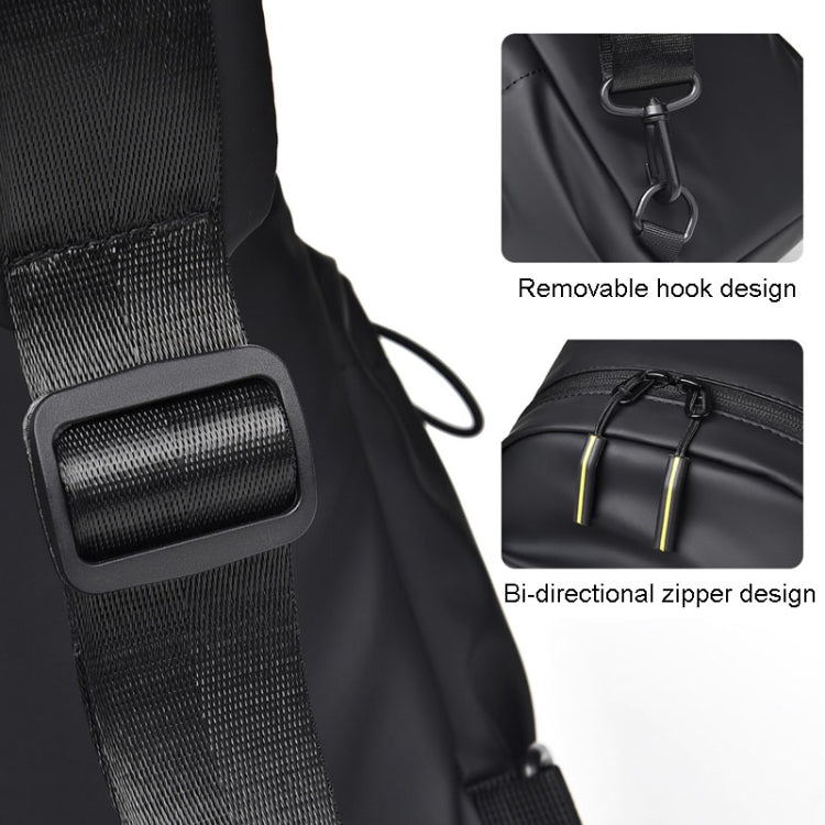 WEIXIER 2122 Casual Single-Shoulder Crossbody Chest Bag Large Capacity Waterproof Motorcycle Bag(Blue)