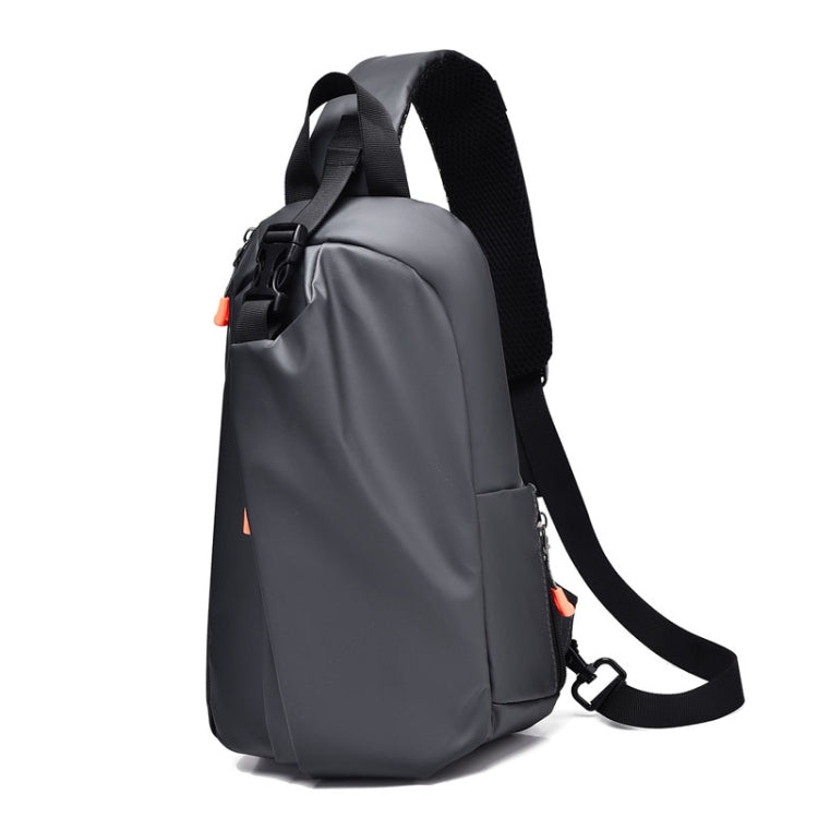 WEIXIER 6013 Casual Single-Shoulder Crossbody Packs Multifunctional Motorcycle Sports Chest Bag(Gray)