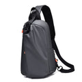 WEIXIER 6013 Casual Single-Shoulder Crossbody Packs Multifunctional Motorcycle Sports Chest Bag(Gray)