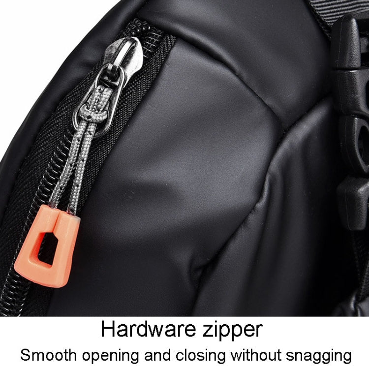 WEIXIER 6013 Casual Single-Shoulder Crossbody Packs Multifunctional Motorcycle Sports Chest Bag(Black)