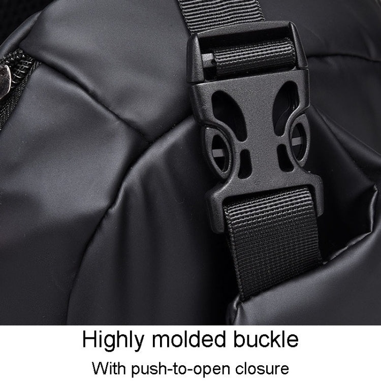 WEIXIER 6013 Casual Single-Shoulder Crossbody Packs Multifunctional Motorcycle Sports Chest Bag(Black)