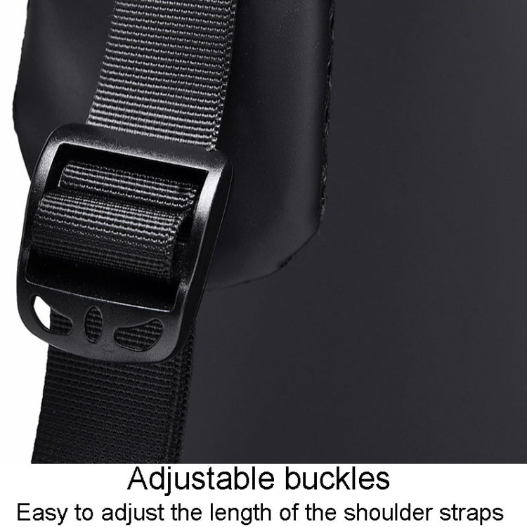 WEIXIER 6013 Casual Single-Shoulder Crossbody Packs Multifunctional Motorcycle Sports Chest Bag(Gray)