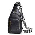 WEIXIER X326 Single Shoulder Crossbody Chest Bag Multifunctional Motorcycle Sports Backpack(Black)