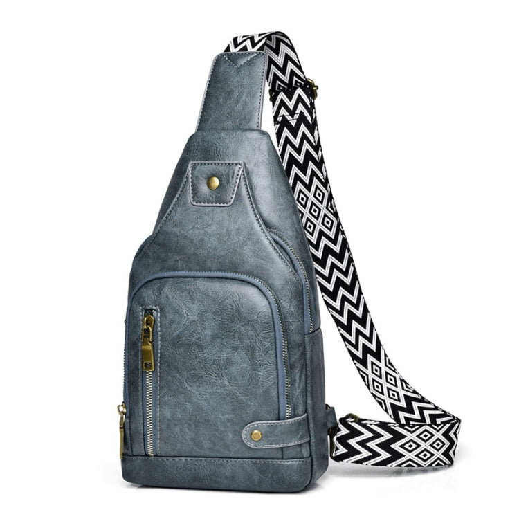 WEIXIER X326 Single Shoulder Crossbody Chest Bag Multifunctional Motorcycle Sports Backpack(Gray)