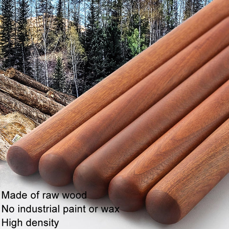 40x3.6cm Home Wooden Rolling Pin Nonstick Red Sandalwood Rolling Stick