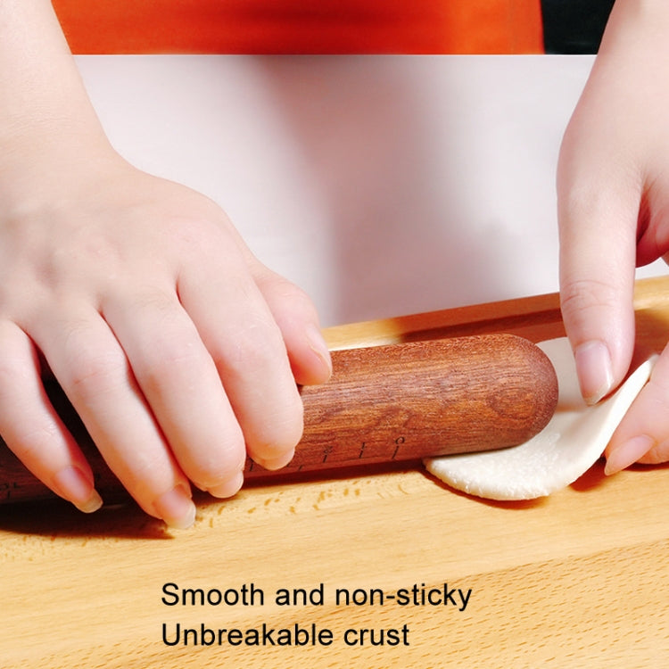 40x3.6cm Home Wooden Rolling Pin Nonstick Red Sandalwood Rolling Stick