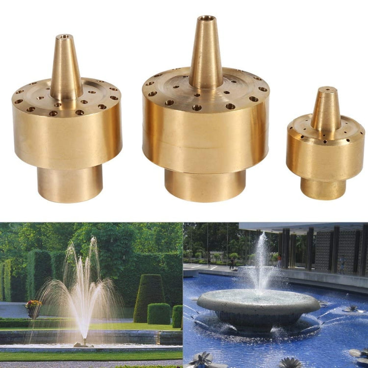 All Brass Flower Column Nozzle Inner Wire Garden Water Features Landscape Fountain Nozzle, Specification: DN40 1.5 inch