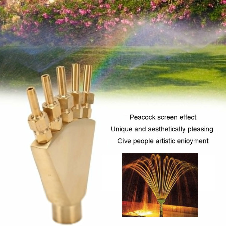 2 inch Copper Phoenix Tail Nozzle Water Landscape Fountain Equipment