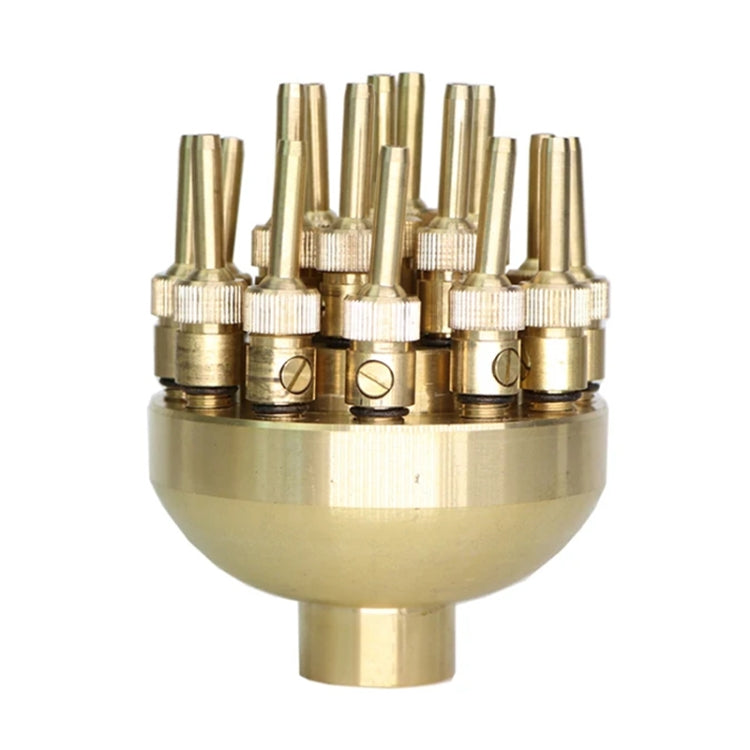 DN25 1 inch Copper Adjustable 3-Layer Flower Nozzle Waterscape Layer Flower Fountain Sprinklers
