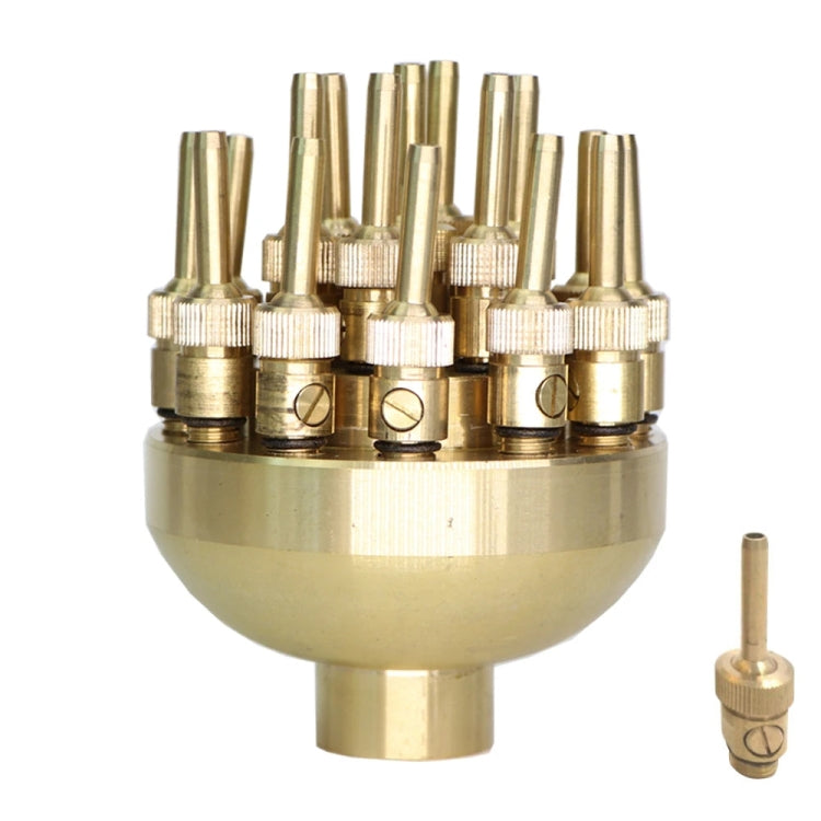 DN50 2 inch Copper Adjustable 3-Layer Flower Nozzle Waterscape Layer Flower Fountain Sprinklers