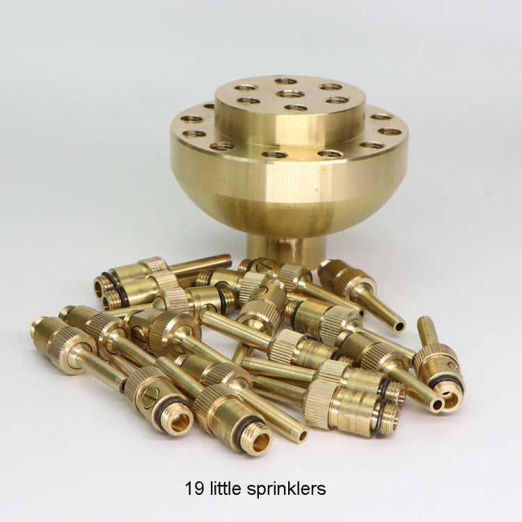 DN50 2 inch Copper Adjustable 3-Layer Flower Nozzle Waterscape Layer Flower Fountain Sprinklers