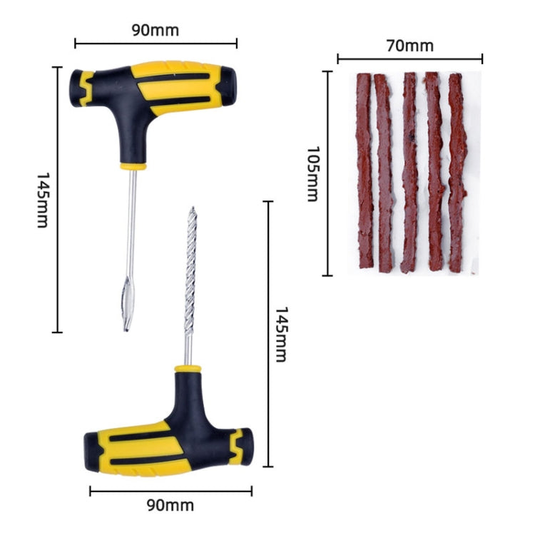 10pcs Automotive Vacuum Tire Repair Tool Car Tire Patching Instrument Set