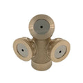 4 Points Inner Thread Copper Three Hole Agricultural Sprayer Horticulture Seedling Irrigation Dust Removal Cooling Fogging Nozzle