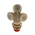 1/2 Points Outer Thread With Filter Copper Three Hole Agricultural Sprayer Horticulture Seedling Irrigation Dust Removal Cooling Fogging Nozzle