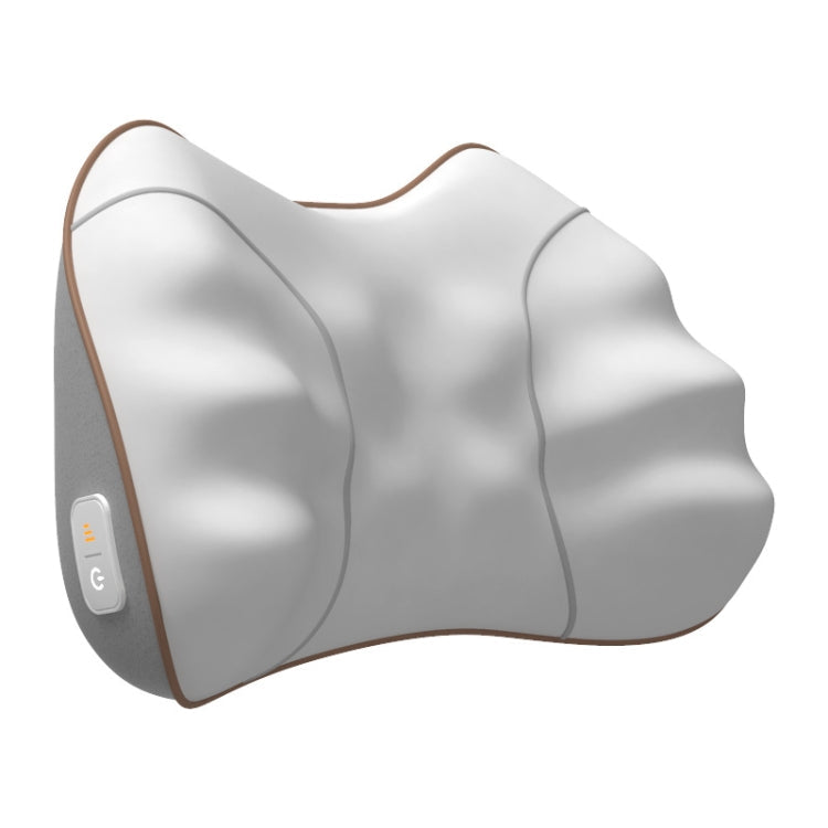 Waist And Back Massager Lumbar Vertebra Car Neck Massage Pillow, Specification: Wired Model Gray