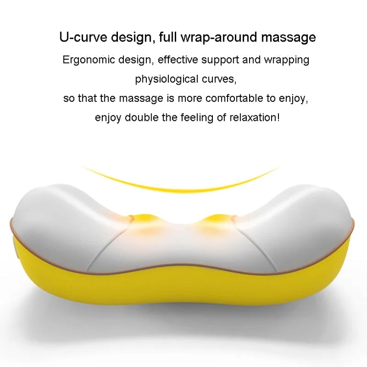 Waist And Back Massager Lumbar Vertebra Car Neck Massage Pillow, Specification: Charging Model Gray