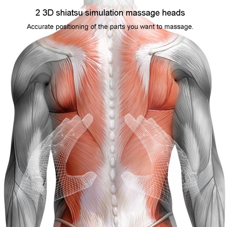 Waist And Back Massager Lumbar Vertebra Car Neck Massage Pillow, Specification: Wired Model Gray