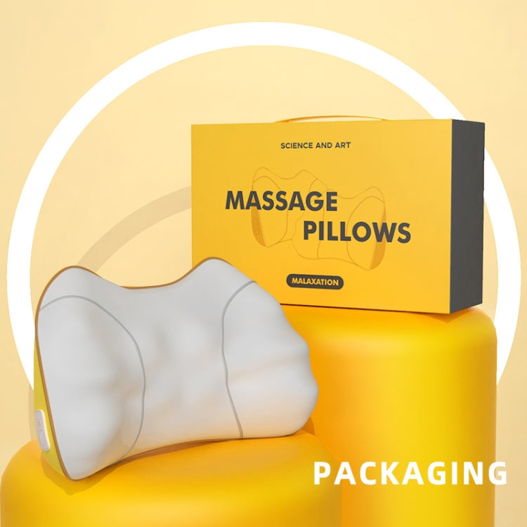 Waist And Back Massager Lumbar Vertebra Car Neck Massage Pillow, Specification: Charging Model Gray