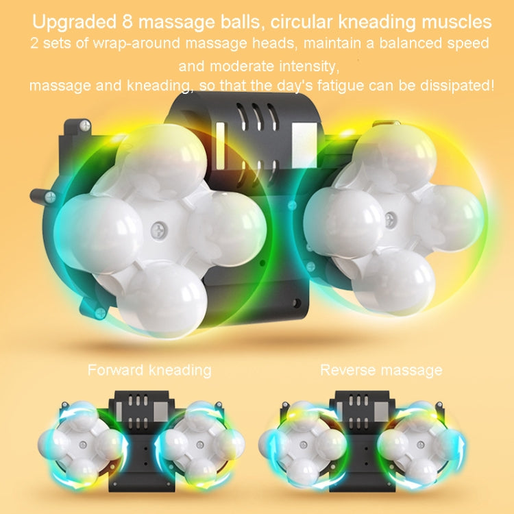Waist And Back Massager Lumbar Vertebra Car Neck Massage Pillow, Specification: Charging Model Gray