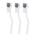 3pcs Cup Brush Cleaning Crayfish Brush Long Handle Hard Hair Multi-Function Cleaning Brush(Gray White)