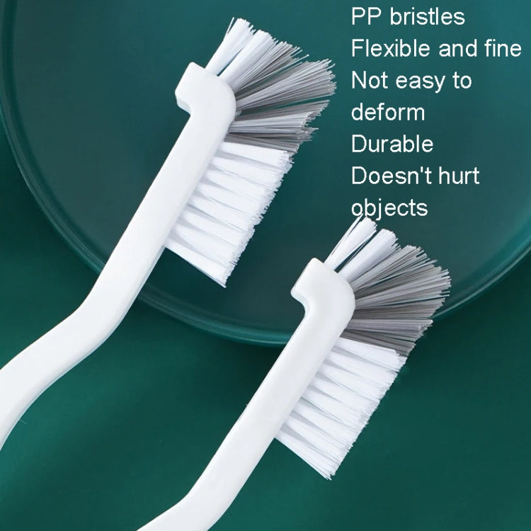 3pcs Cup Brush Cleaning Crayfish Brush Long Handle Hard Hair Multi-Function Cleaning Brush(Gray White)