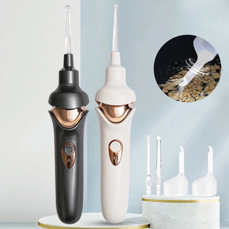 Luminous Upgraded LED Electric Ear Scoop Children Ear Cleaning Tool Set(White)