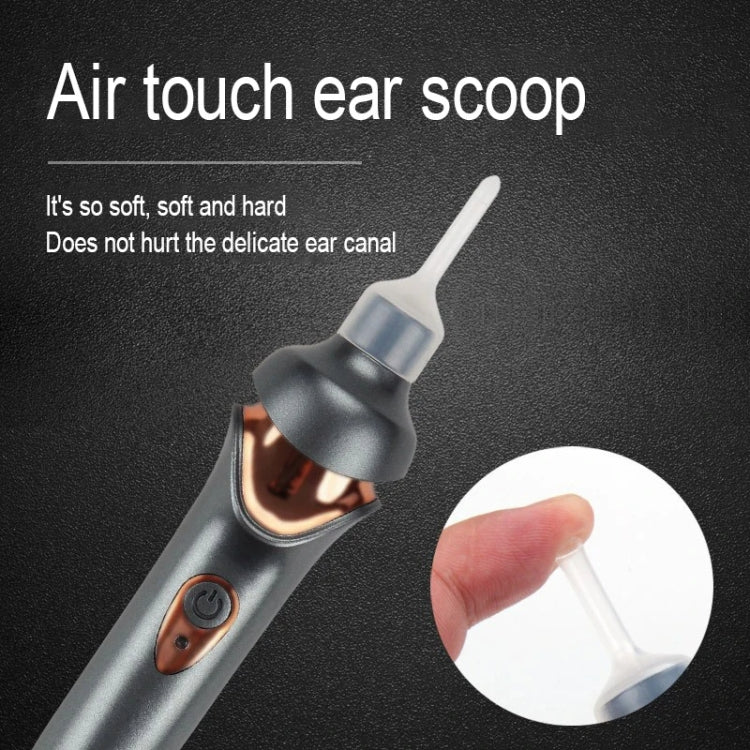 Luminous Upgraded LED Electric Ear Scoop Children Ear Cleaning Tool Set(White)