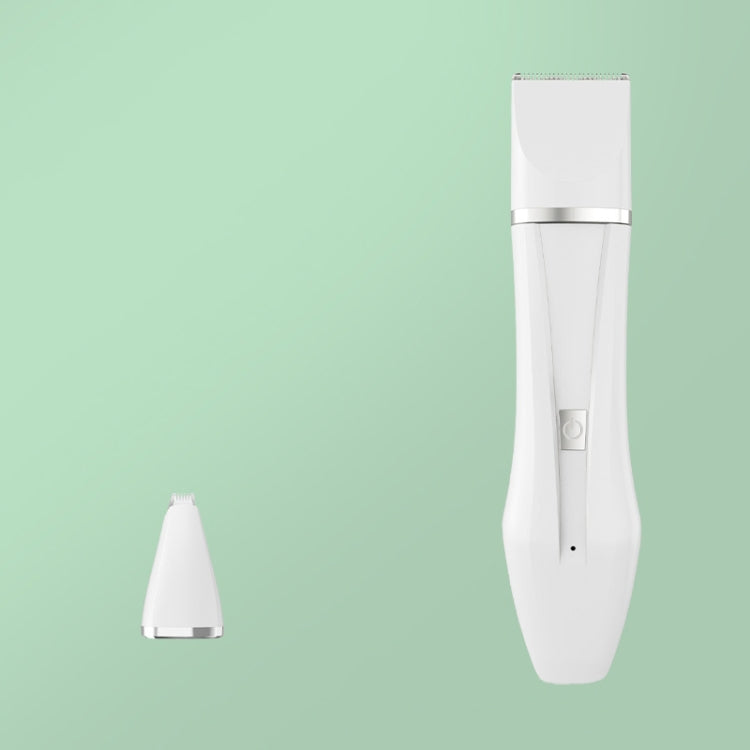 Multifunctional Pet Electric Shaver Cat And Dog Hair Clipper, Color: 2-in-1 White