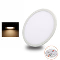 LED Round Ultra-thin Downlight Adjustable Recessed Panel Light, Power Source: 15W(Warm Light)