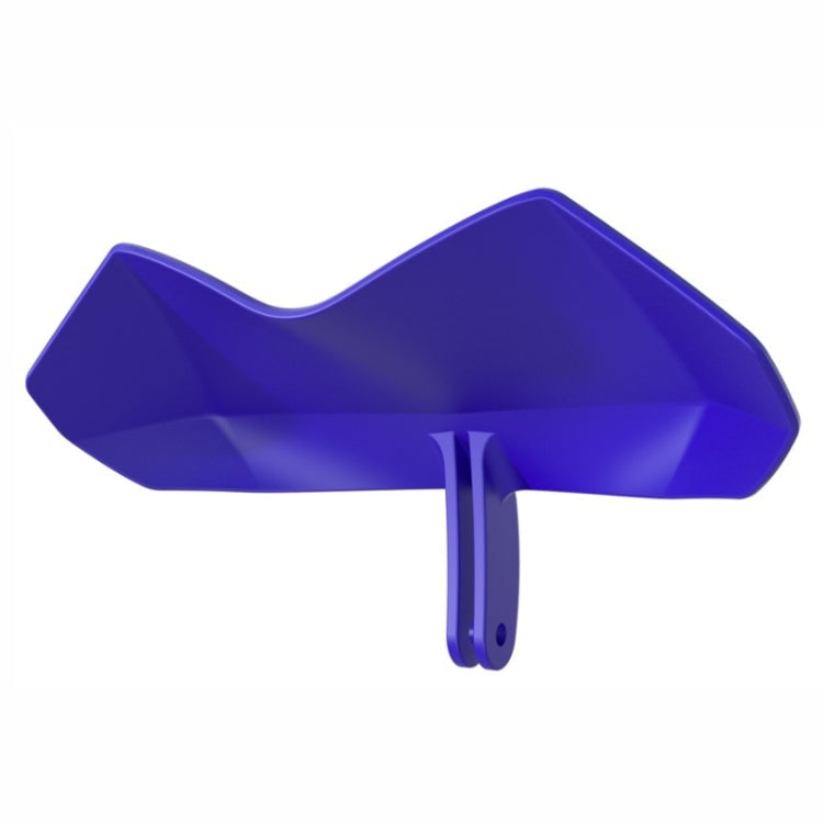 Motorcycle Mobile Phone Holder Sun & Rain Protection Expanded Deflector Wing, Color: Blue