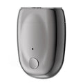 Double-head Mini Magnetic Shaver Portable Men Electric Shaver(Silver Black)