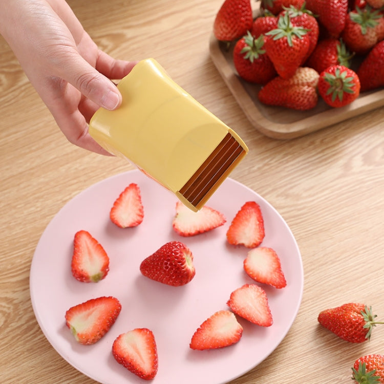 Cup Slicer Strawberry Grape Vegetable Slicing Tool Kitchen Gadget(Dark Blue)